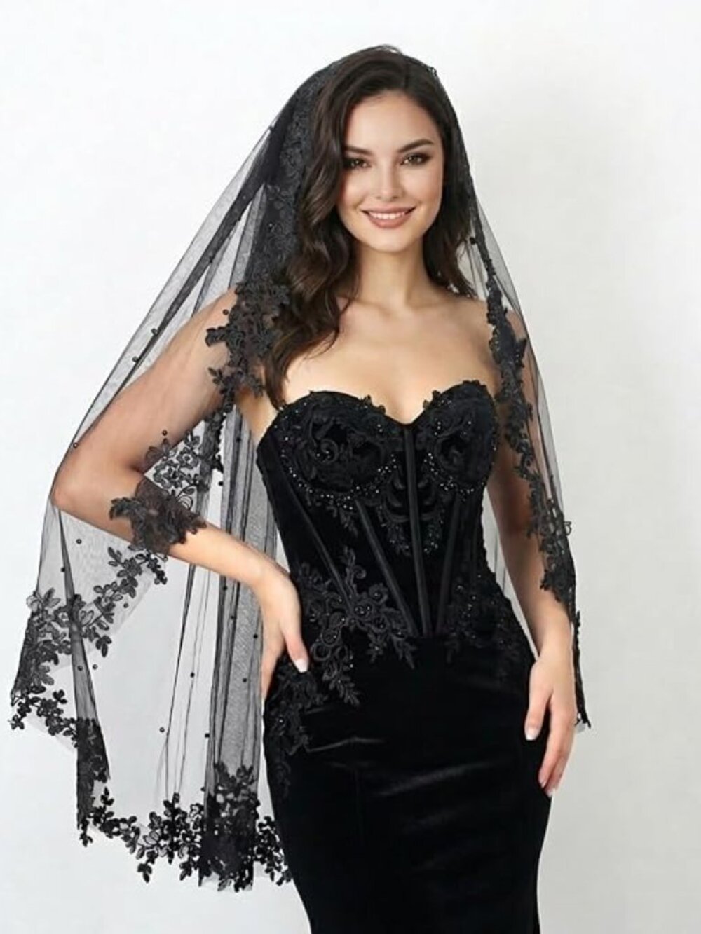 Wedding Veil Lace 1 Tier